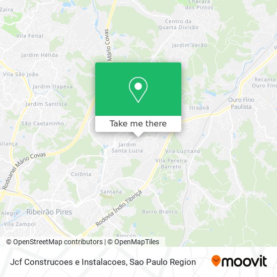 Mapa Jcf Construcoes e Instalacoes