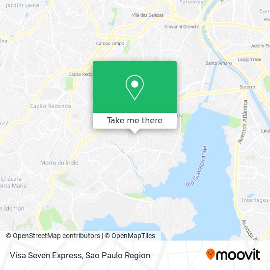 Mapa Visa Seven Express