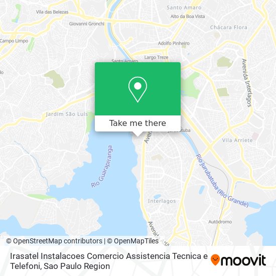 Irasatel Instalacoes Comercio Assistencia Tecnica e Telefoni map