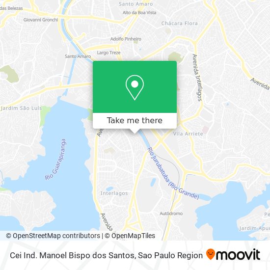 Cei Ind. Manoel Bispo dos Santos map