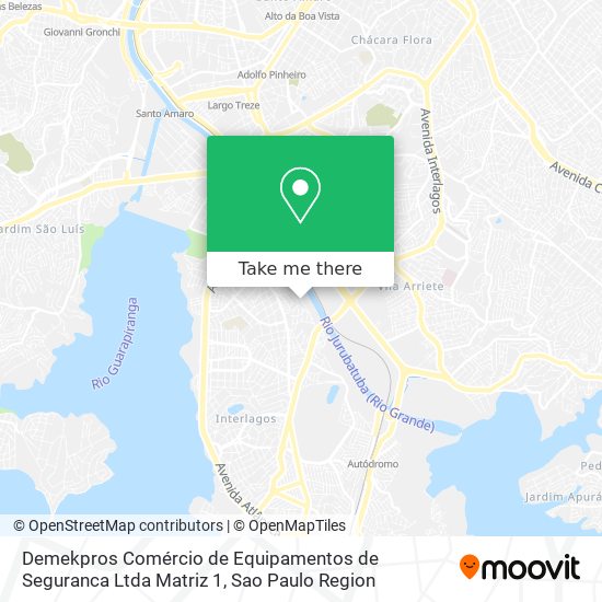 Mapa Demekpros Comércio de Equipamentos de Seguranca Ltda Matriz 1