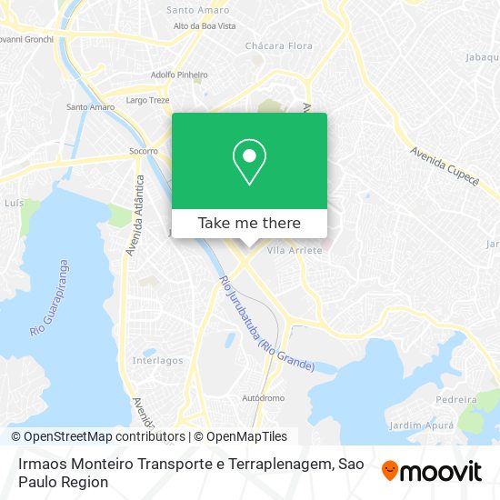 Mapa Irmaos Monteiro Transporte e Terraplenagem