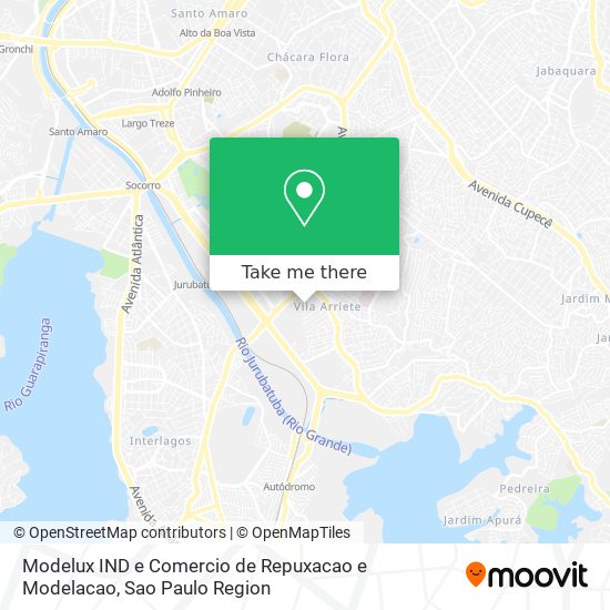 Modelux IND e Comercio de Repuxacao e Modelacao map
