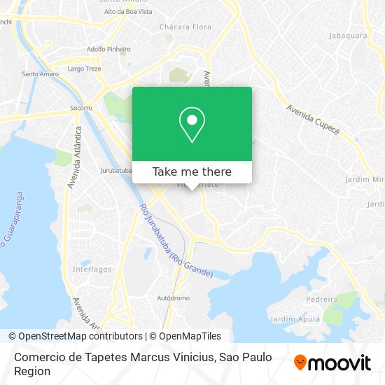 Mapa Comercio de Tapetes Marcus Vinicius