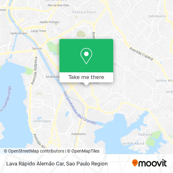 Lava Rápido Alemão Car map