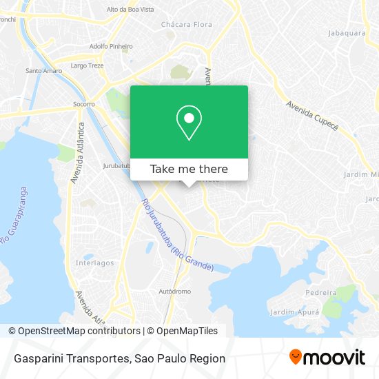 Gasparini Transportes map