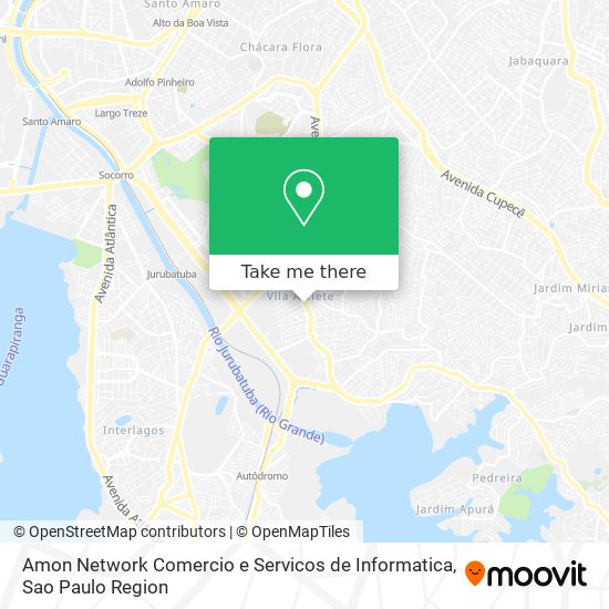 Mapa Amon Network Comercio e Servicos de Informatica