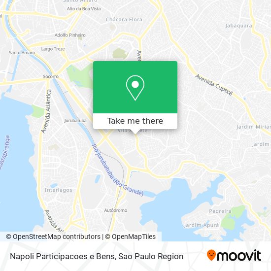 Napoli Participacoes e Bens map