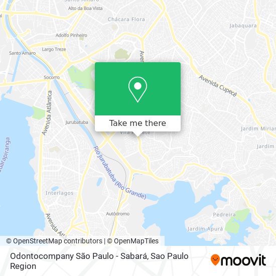 Odontocompany São Paulo - Sabará map