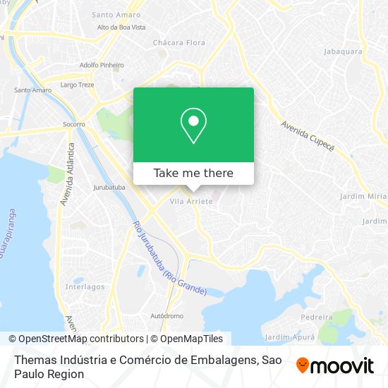 Themas Indústria e Comércio de Embalagens map