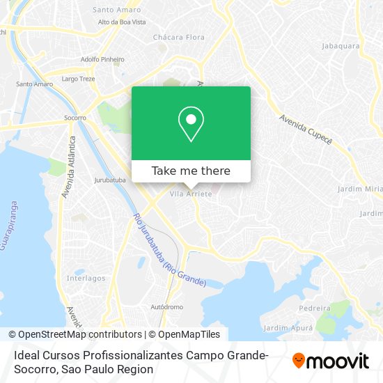 Ideal Cursos Profissionalizantes Campo Grande-Socorro map
