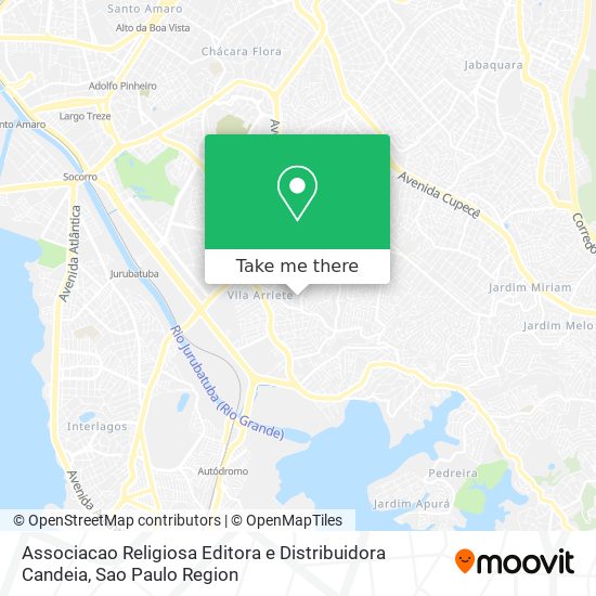 Associacao Religiosa Editora e Distribuidora Candeia map