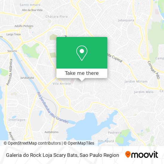 Galeria do Rock Loja Scary Bats map