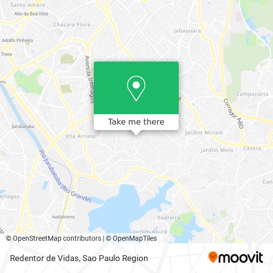 Redentor de Vidas map