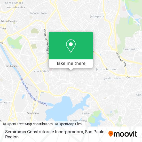 Mapa Semiramis Construtora e Incorporadora