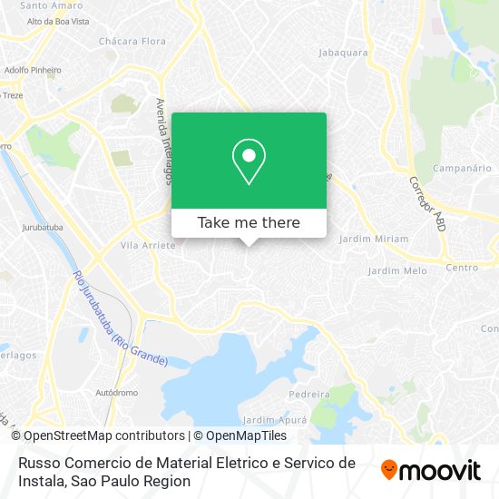 Mapa Russo Comercio de Material Eletrico e Servico de Instala