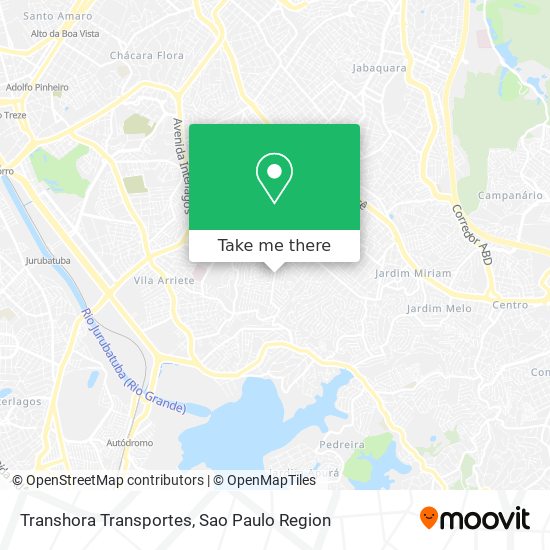 Transhora Transportes map