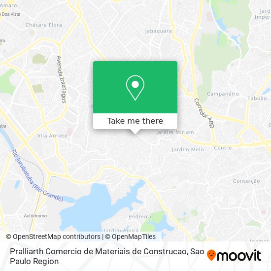 Pralliarth Comercio de Materiais de Construcao map