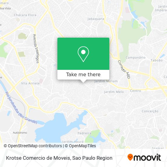 Mapa Krotse Comercio de Moveis