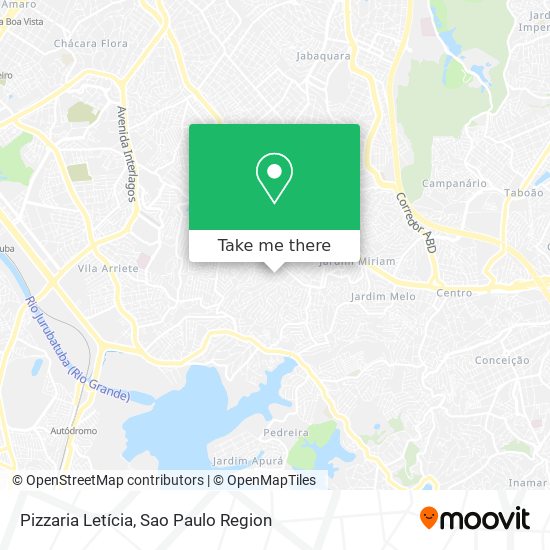 Pizzaria Letícia map