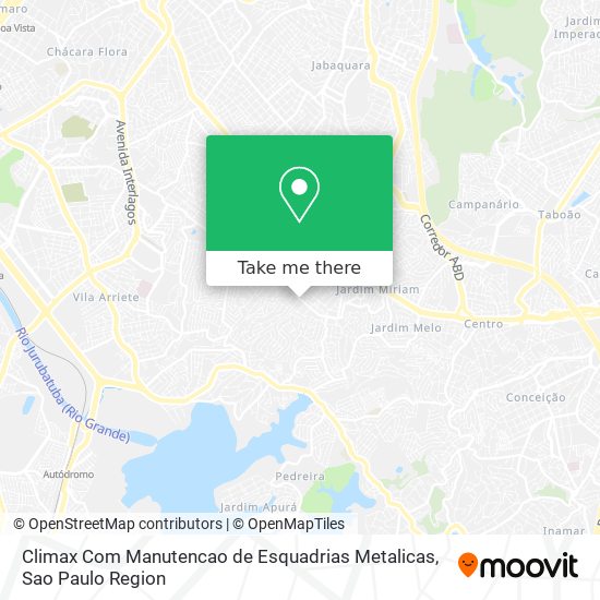 Climax Com Manutencao de Esquadrias Metalicas map