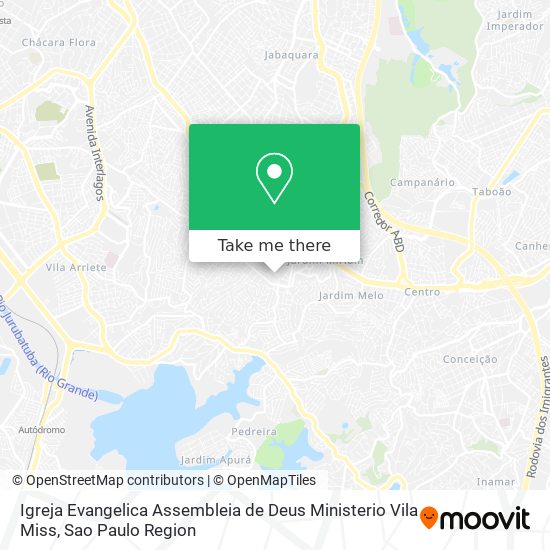 Igreja Evangelica Assembleia de Deus Ministerio Vila Miss map