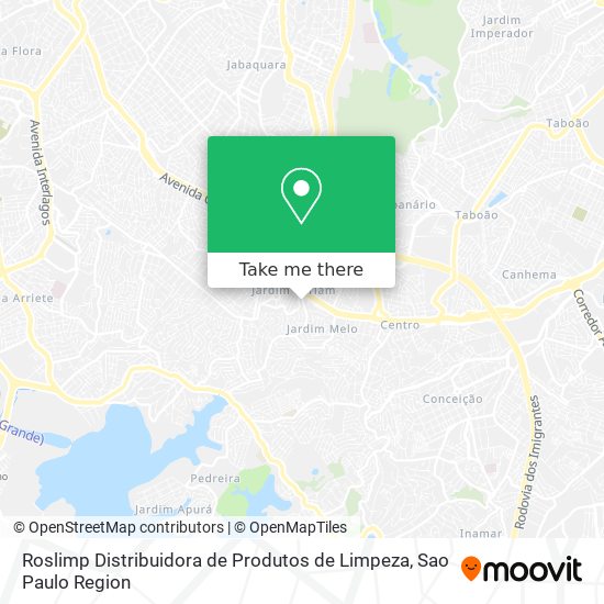 Mapa Roslimp Distribuidora de Produtos de Limpeza