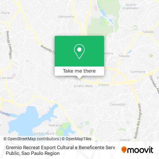 Mapa Gremio Recreat Esport Cultural e Beneficente Serv Public