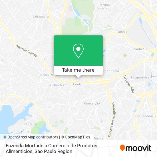 Fazenda Mortadela Comercio de Produtos Alimenticios map