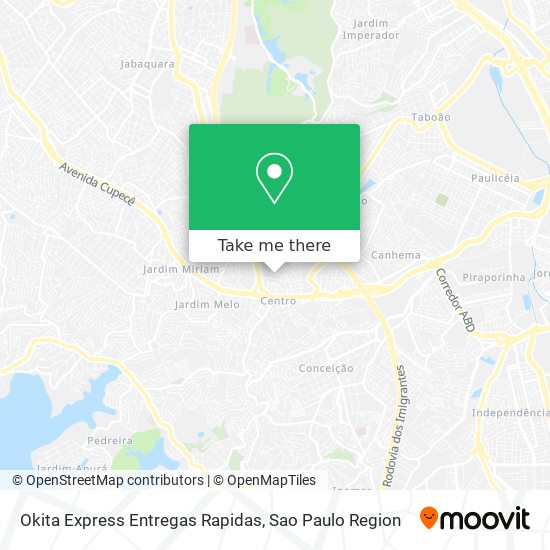 Okita Express Entregas Rapidas map