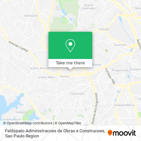 Mapa Feldspato Administracoes de Obras e Construcoes