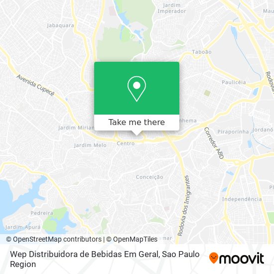 Wep Distribuidora de Bebidas Em Geral map