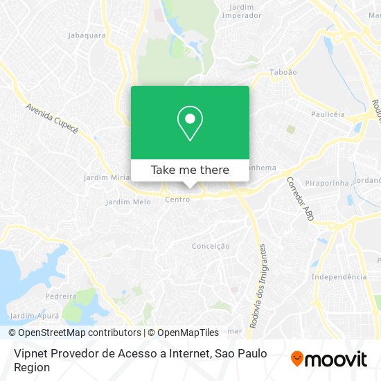 Vipnet Provedor de Acesso a Internet map