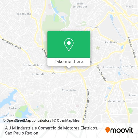 A J M Industria e Comercio de Motores Eletricos map