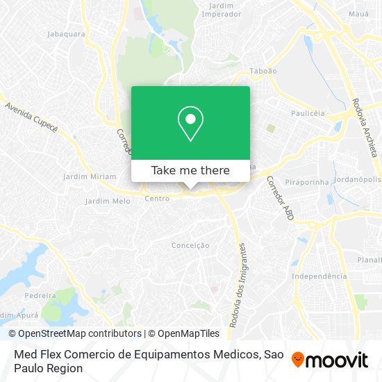 Med Flex Comercio de Equipamentos Medicos map
