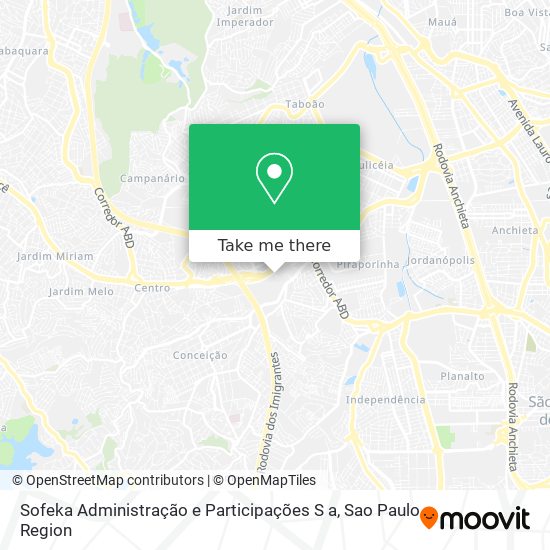 Sofeka Administração e Participações S a map