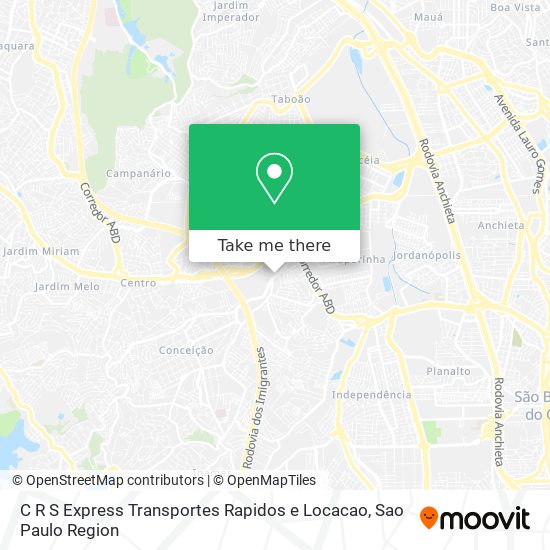 C R S Express Transportes Rapidos e Locacao map