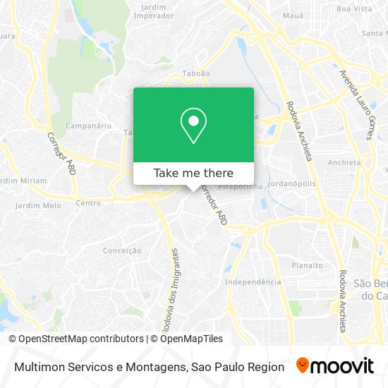 Multimon Servicos e Montagens map