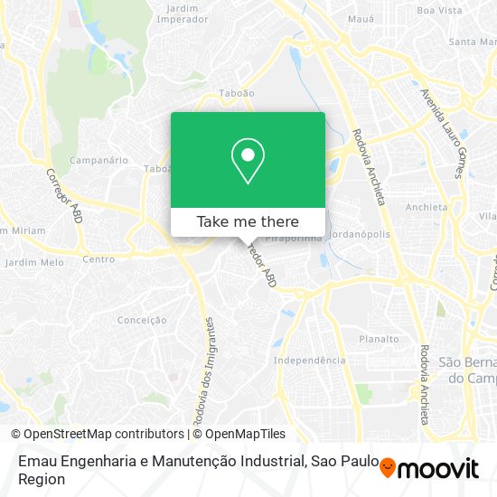 Mapa Emau Engenharia e Manutenção Industrial