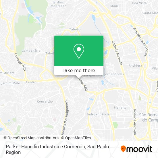 Mapa Parker Hannifin Indústria e Comércio