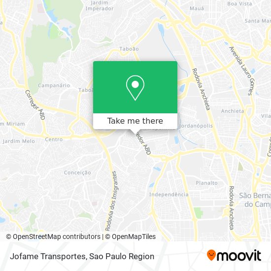 Mapa Jofame Transportes