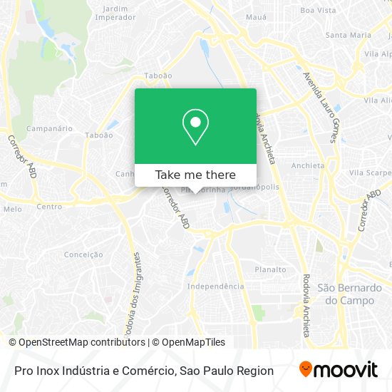 Pro Inox Indústria e Comércio map