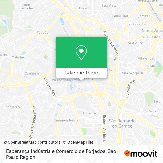 Esperança Indústria e Comércio de Forjados map