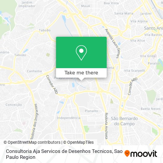 Mapa Consultoria Aja Servicos de Desenhos Tecnicos