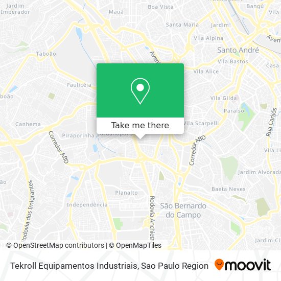 Mapa Tekroll Equipamentos Industriais