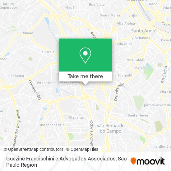 Guezine Francischini e Advogados Associados map