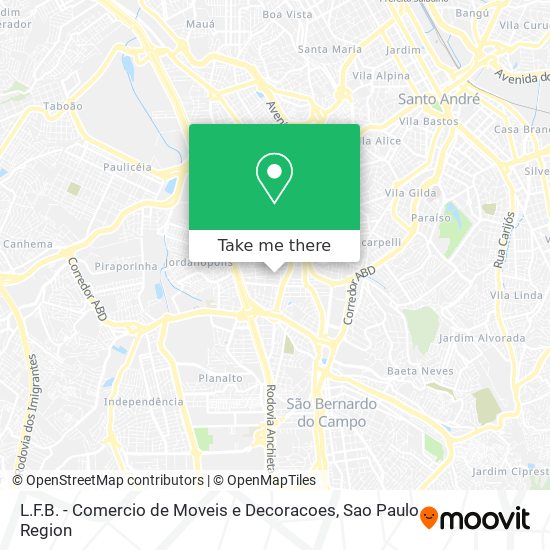 Mapa L.F.B. - Comercio de Moveis e Decoracoes