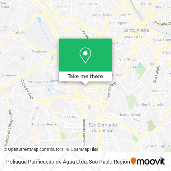 Mapa Poliagua Purificação de Água Ltda