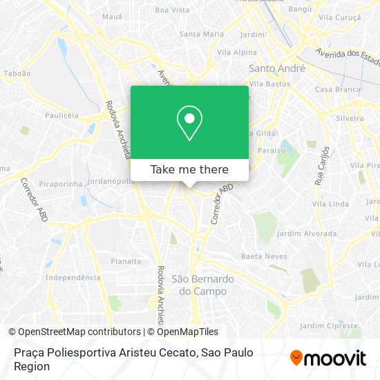 Praça Poliesportiva Aristeu Cecato map