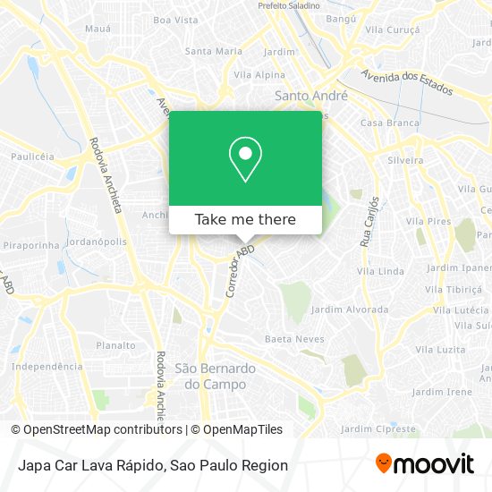 Japa Car Lava Rápido map
